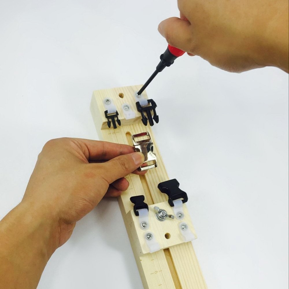 Base Tabla Jig herramienta para Tejer Brazaletes y pulseras Paracord