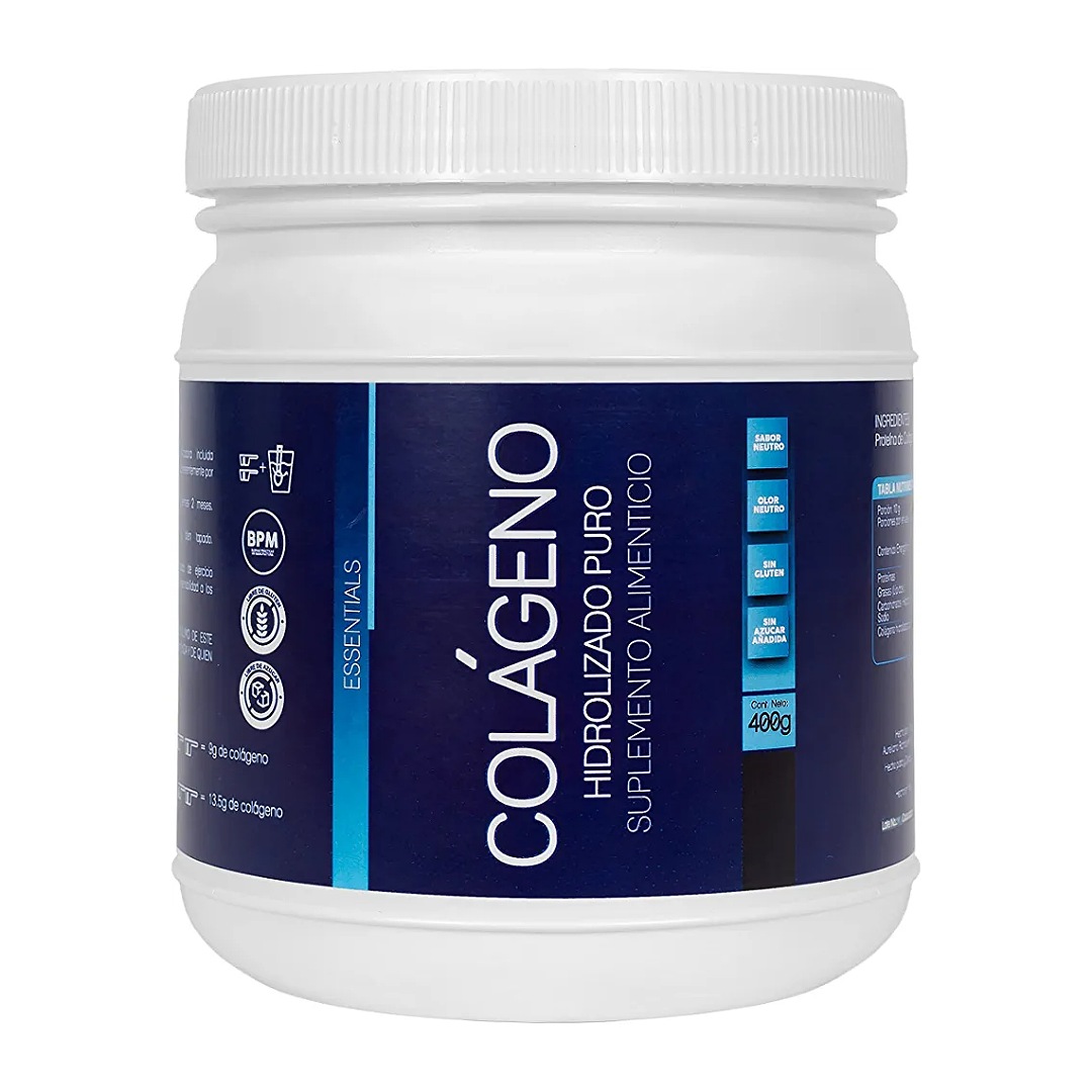 COLÁGENO HIDROLIZADO 100% PURO | Sin sabor | Sin azúcar | Sin aditivos | Incluye medida dosificadora para tomar la dosis adecuada | Mezcla con tu bebida favorita