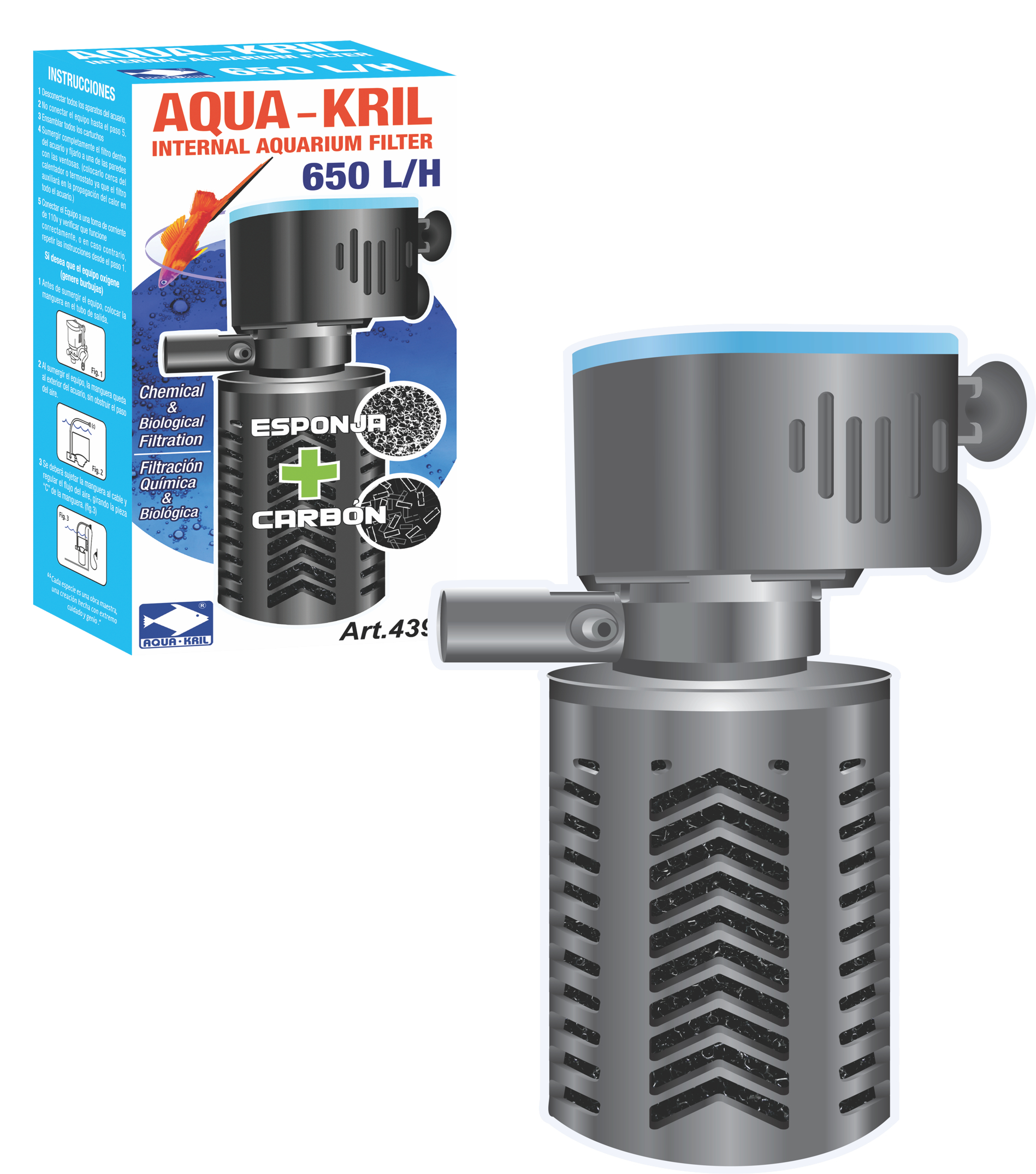 Filtro Interno Acuario Pecera 