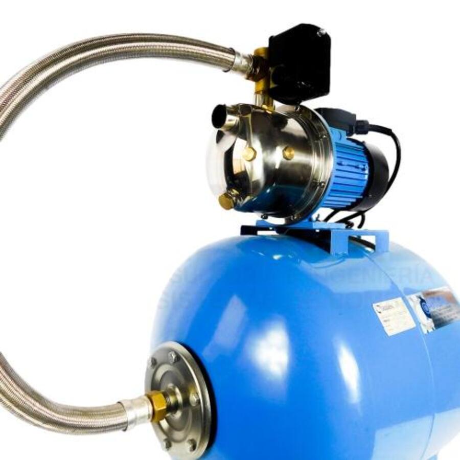 Sistema Hidroneumático C/tanque De 100 Lt Y Bomba Jet De Inoxidable Aqua Pak 1.5 Hp