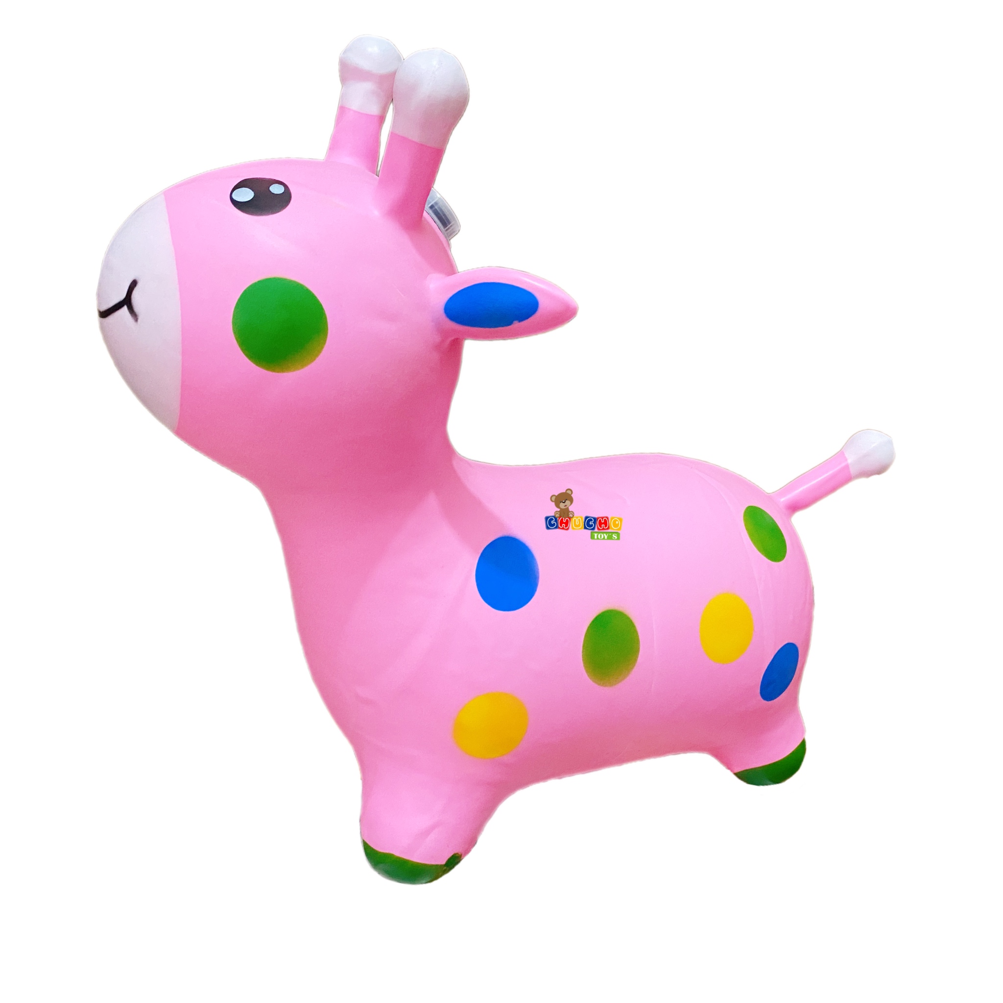 Montable Jirafa Brincolín Con Luz Y Sonido Niños