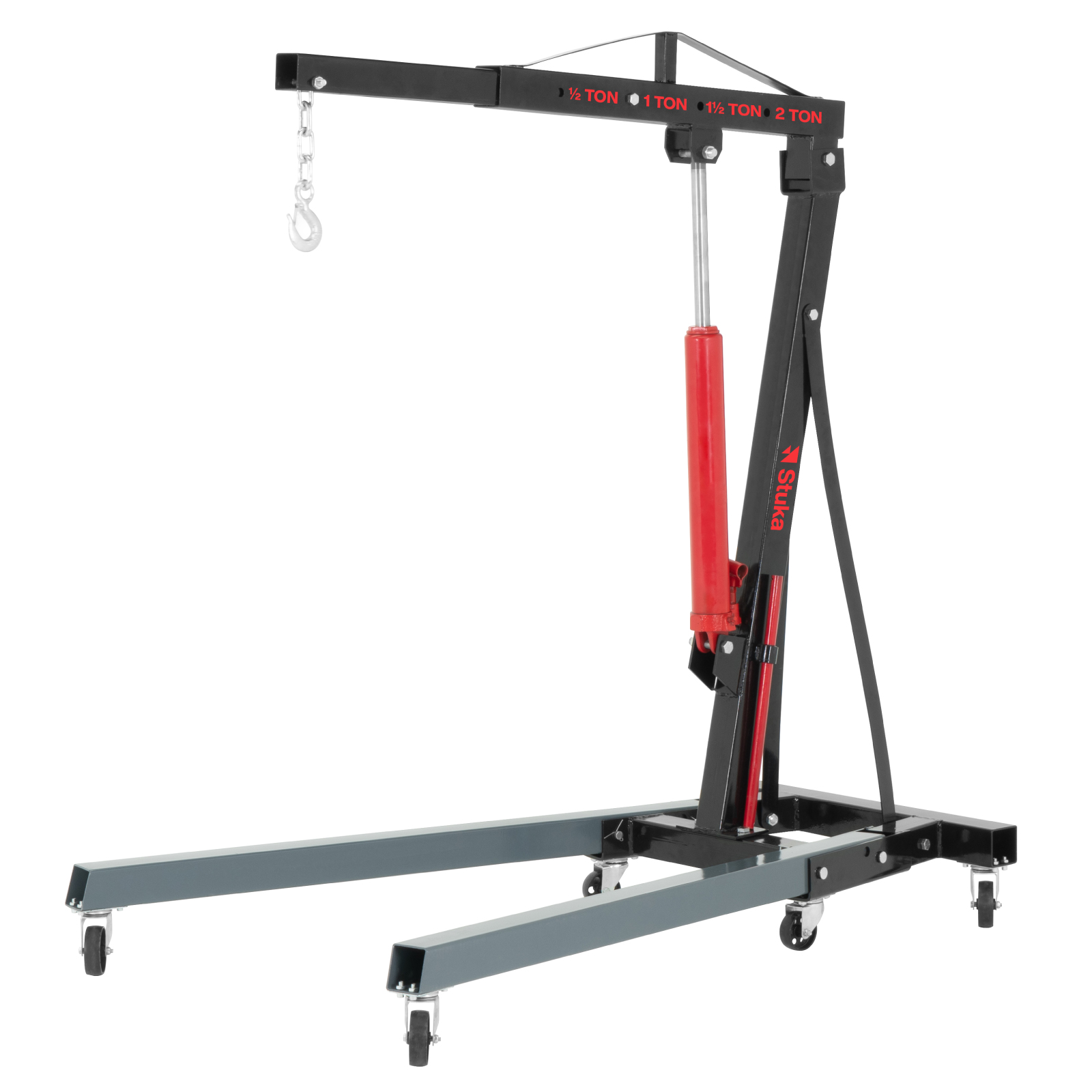  Pluma Hidráulica Stuka 2 Toneladas Plegable para Automotriz