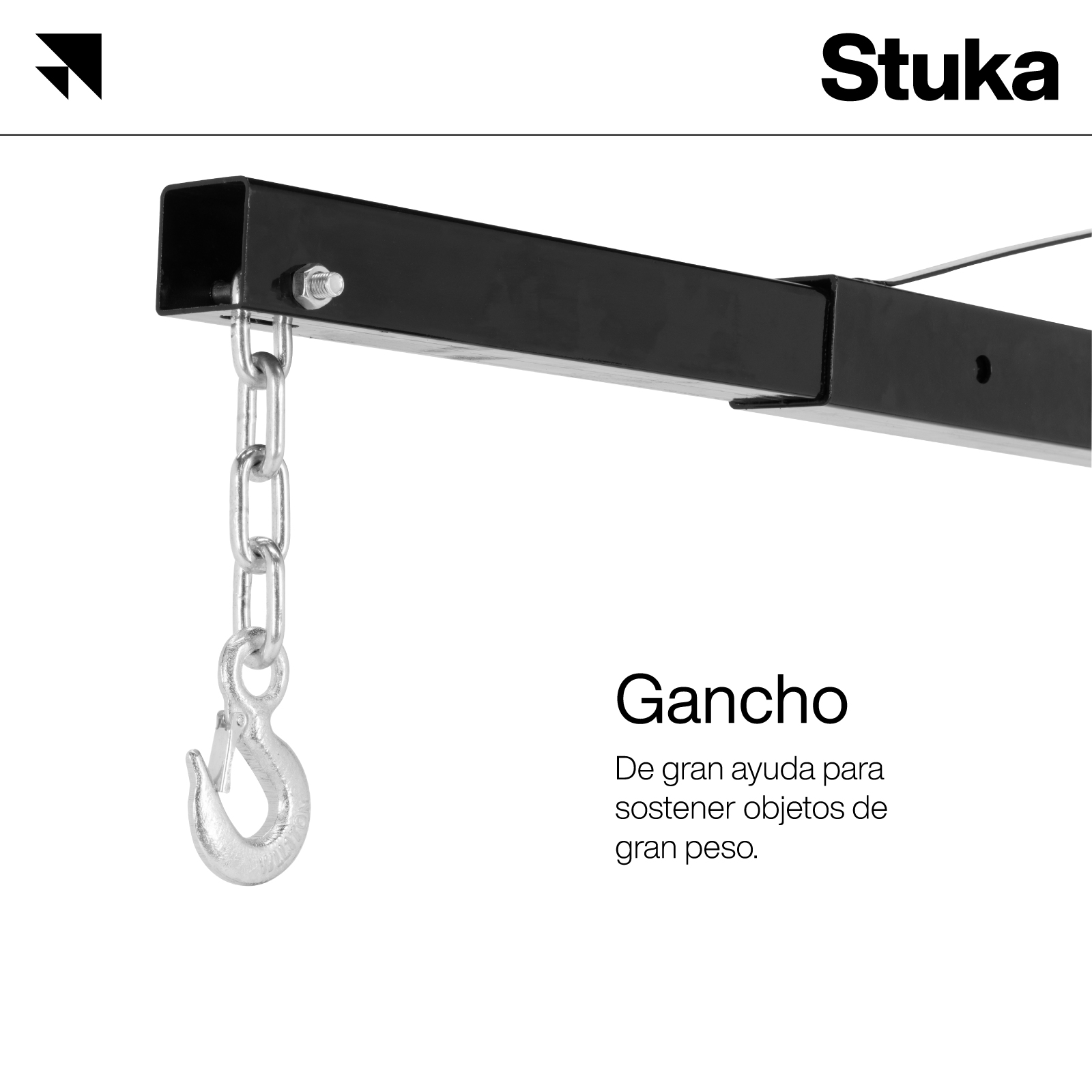  Pluma Hidráulica Stuka 2 Toneladas Plegable para Automotriz