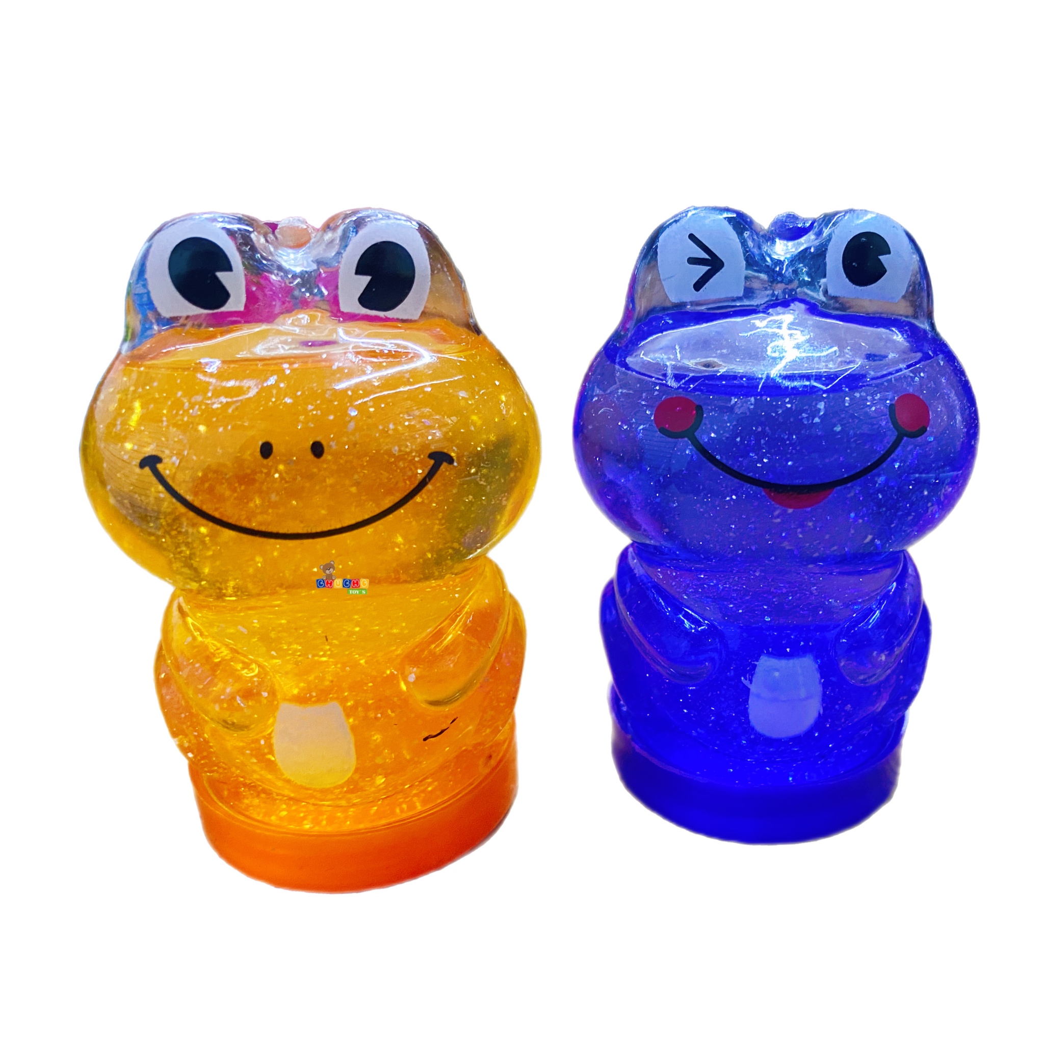 Slime Ranita Moco Gorila Brillos Caja Con 24pz