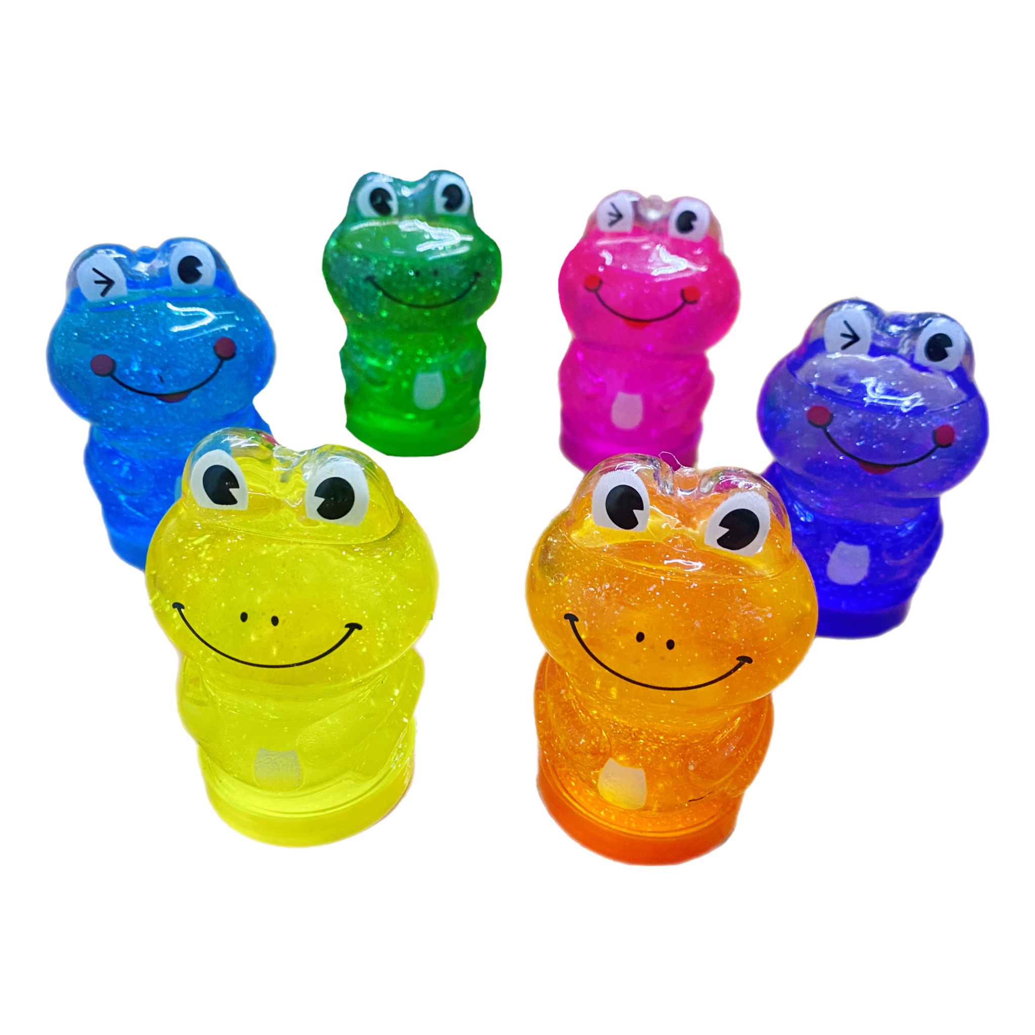 Slime Ranita Moco Gorila Brillos Caja Con 24pz