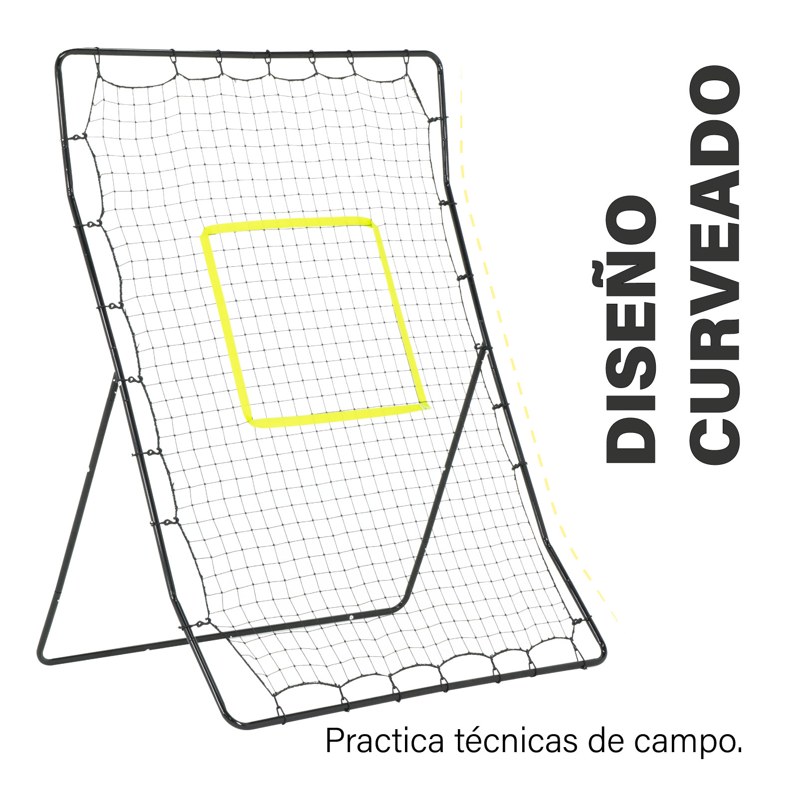 Red de Rebote y Lanzamiento de 158.5cm x 120 cm para béisbol y sóftbol ideal para entrenamiento de Bateo para niños y adultos