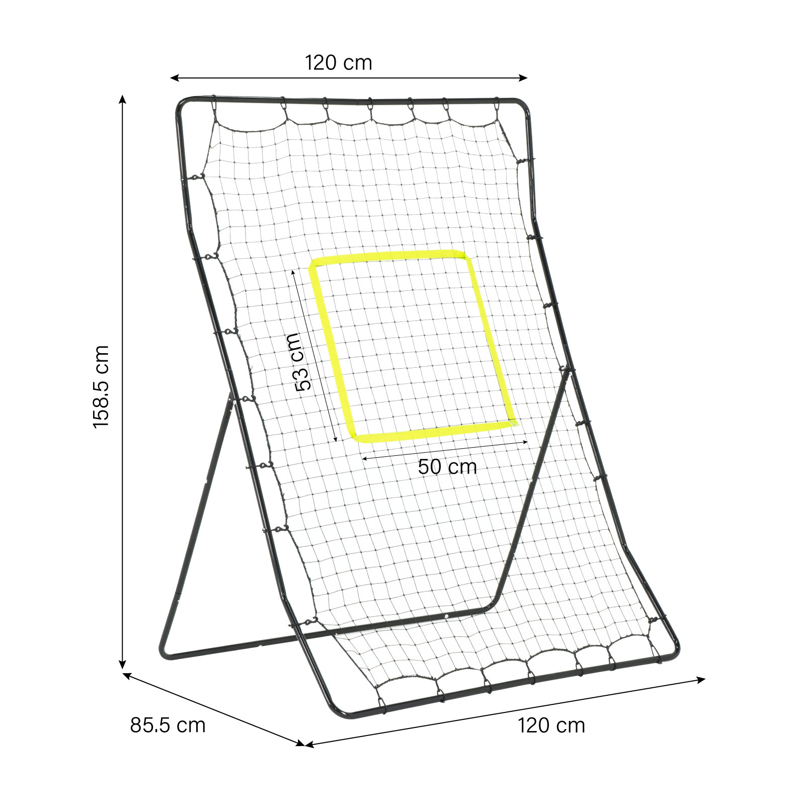 Red de Rebote y Lanzamiento de 158.5cm x 120 cm para béisbol y sóftbol ideal para entrenamiento de Bateo para niños y adultos