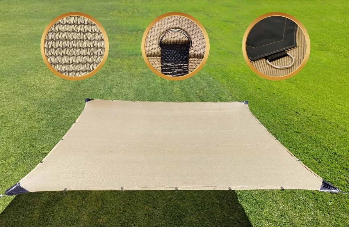 Lona Sombra 4m X 4m Lista Para Instalar.