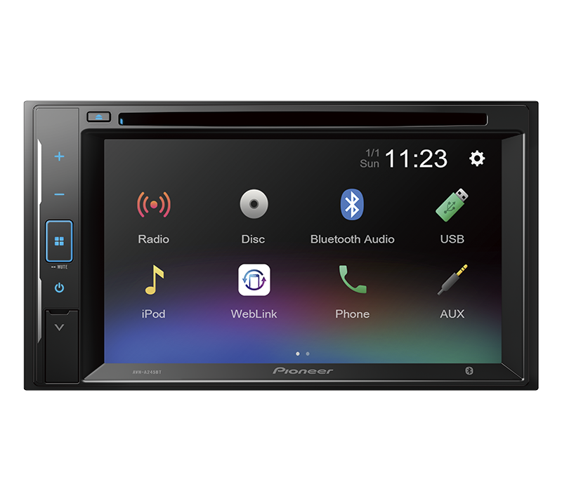 Reproductor Pioneer AVH-A245BT 6.2" Multimedia Web Link 2 Din ALB