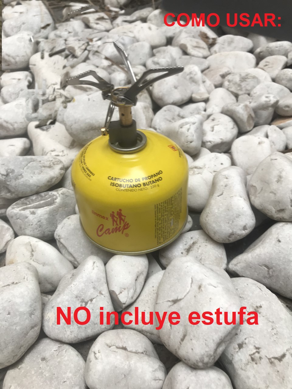 Pack 3 Cartuchos Para Estufa Portatil Campamento