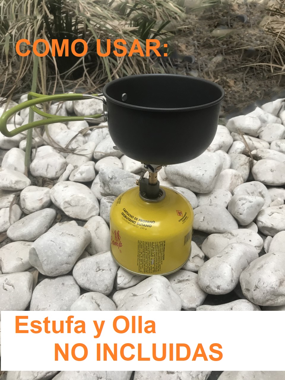 Pack 3 Cartuchos Para Estufa Portatil Campamento