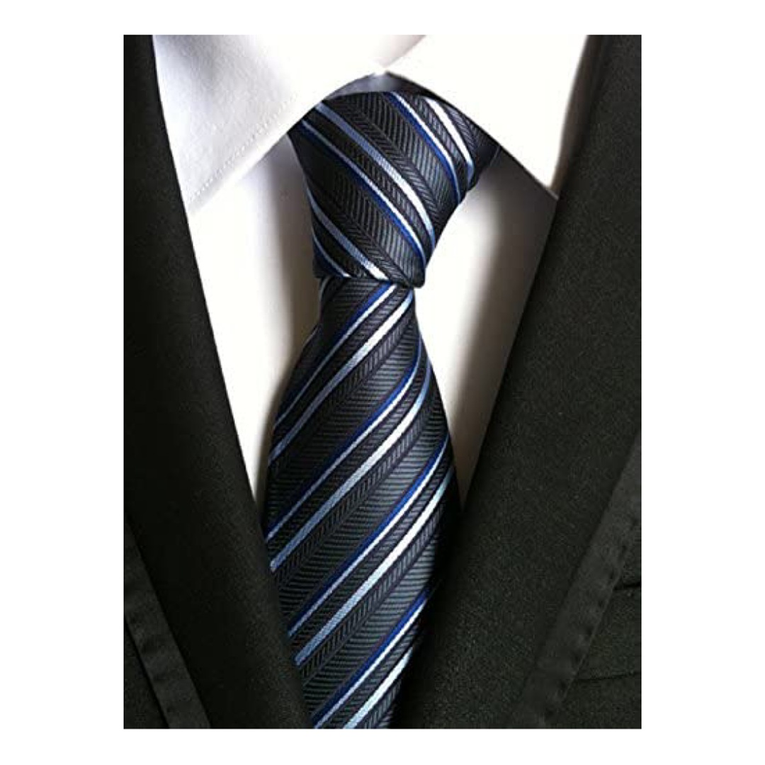 Lote de 6 corbatas clásicas de seda para hombre