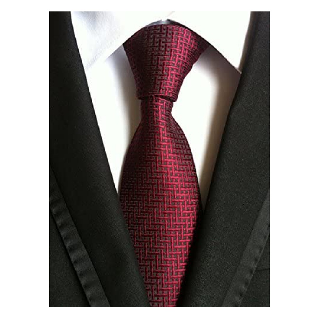 Lote de 6 corbatas clásicas de seda para hombre