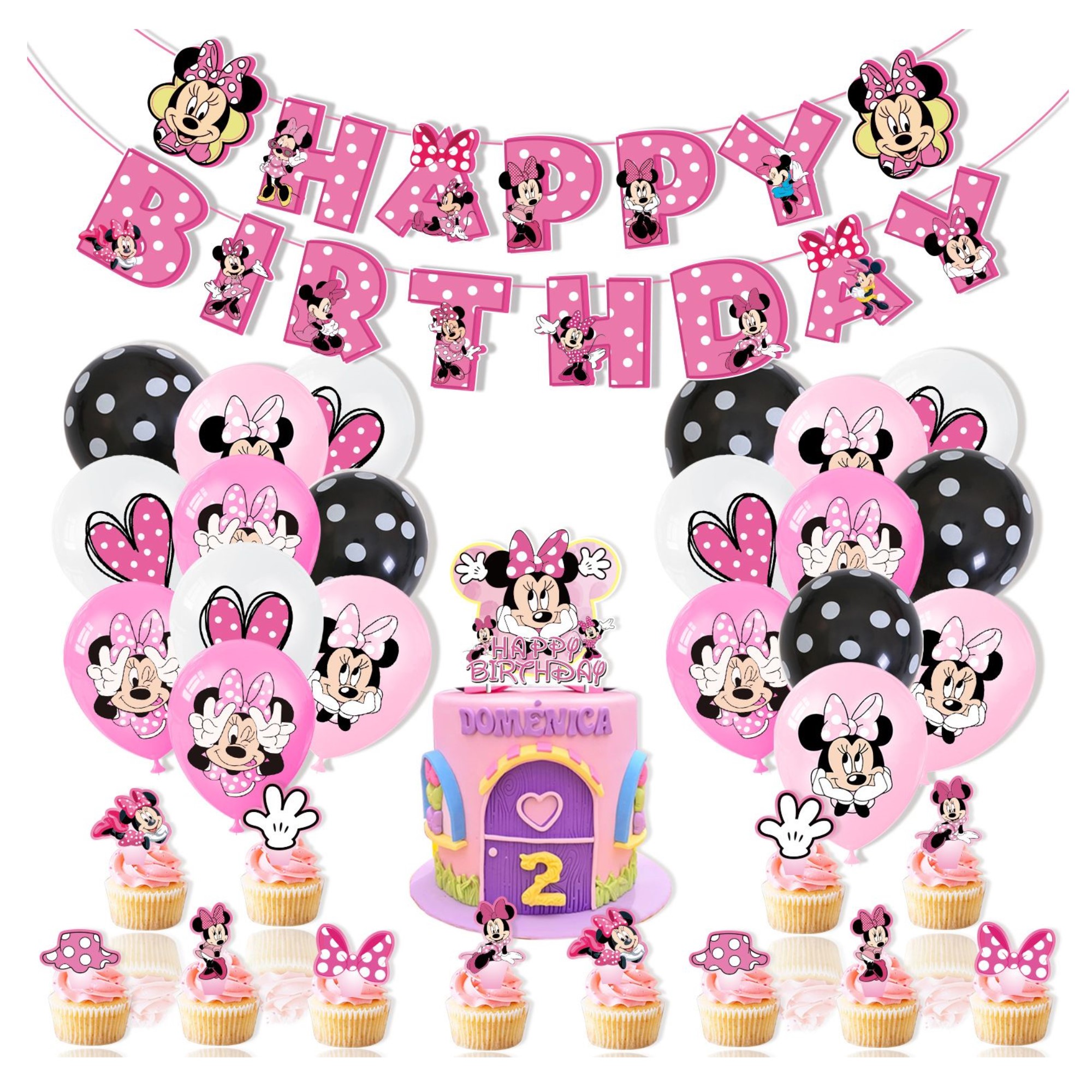 Kit de decoración de cumpleaños Minnie mouse🎈🎈🎈 Haz tu pedido y celebra  tus momentos especiales junto a nosotros 🪄🎉🎈🎊 Whatsapp 61330506📞…
