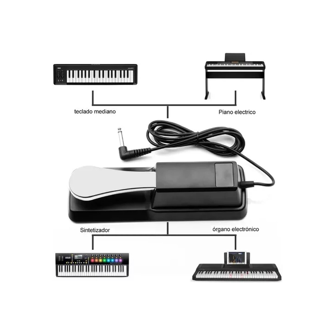 Piano Teclado Sustain Pedal Para Casio Yamaha