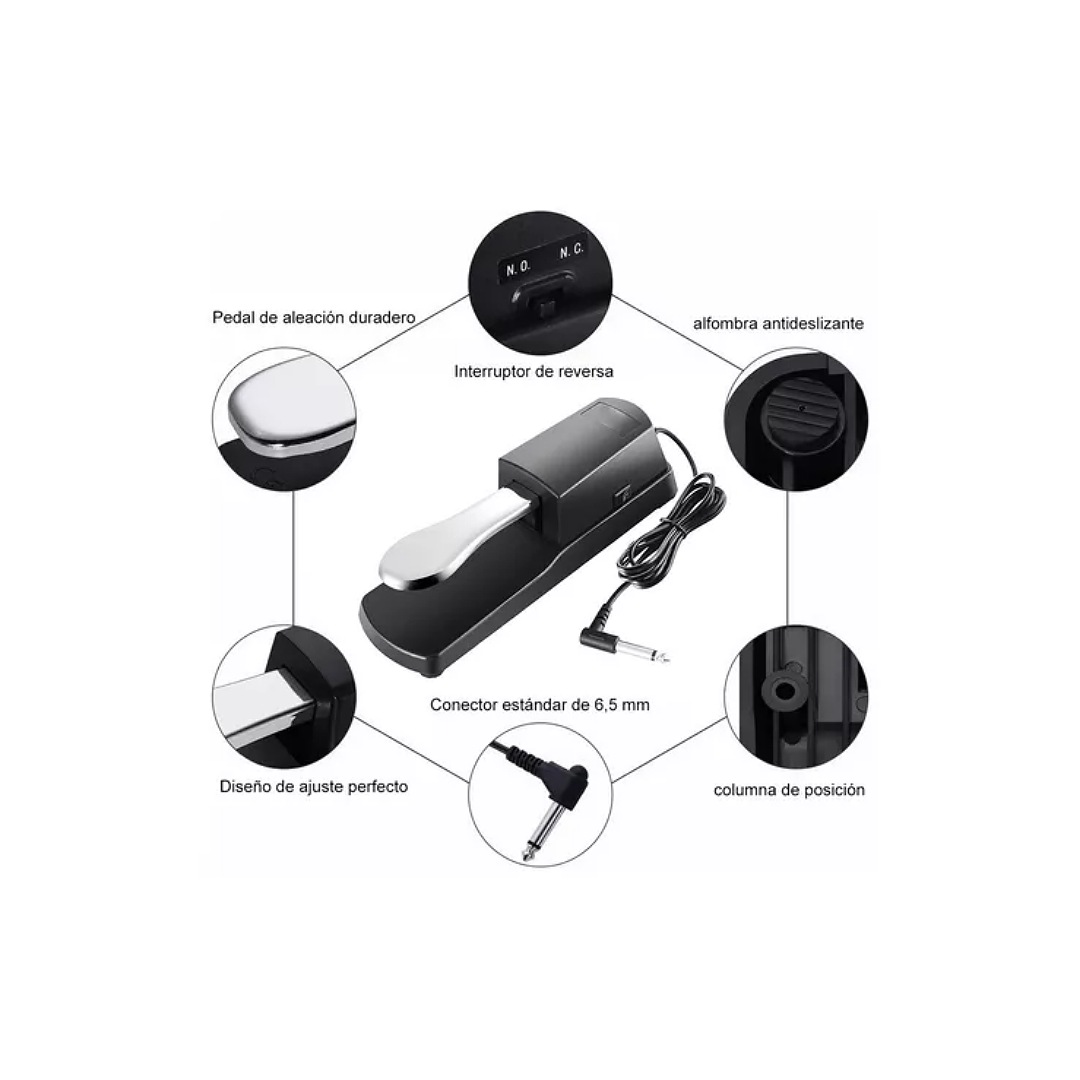 Piano Teclado Sustain Pedal Para Casio Yamaha