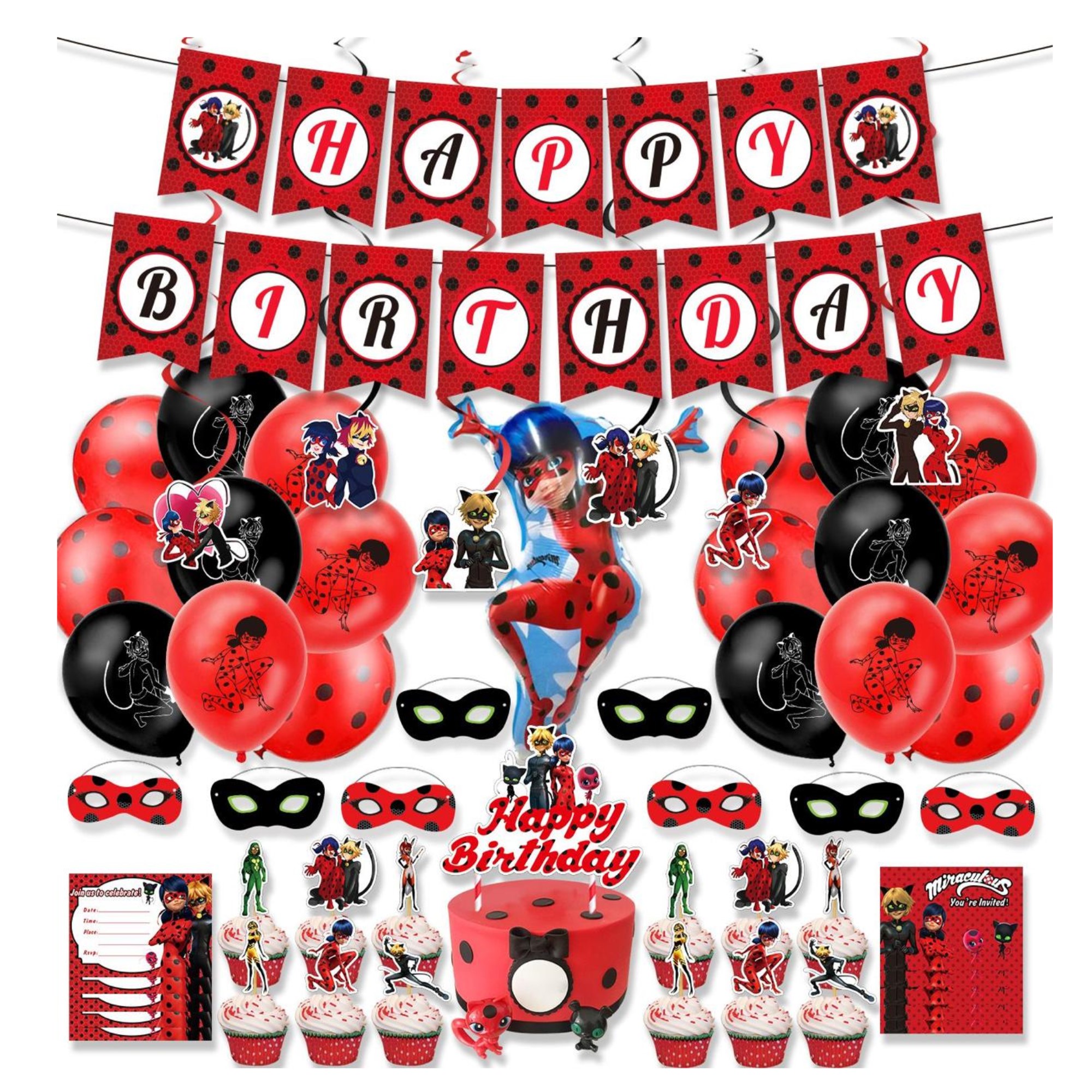 Globos De Cumpleaños Decoración Kit De Fiesta Super heroína 