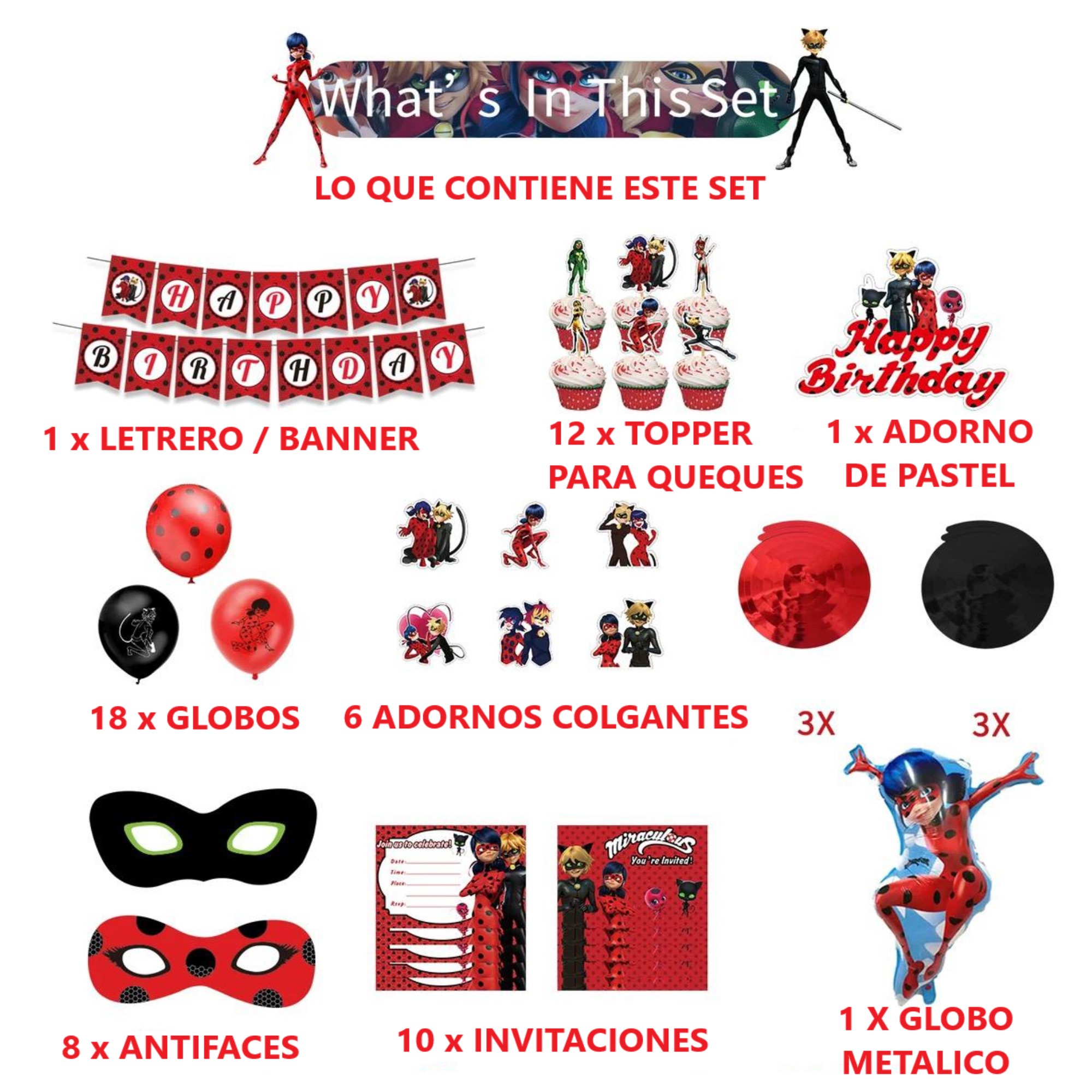 Globos De Cumpleaños Decoración Kit De Fiesta Super heroína 