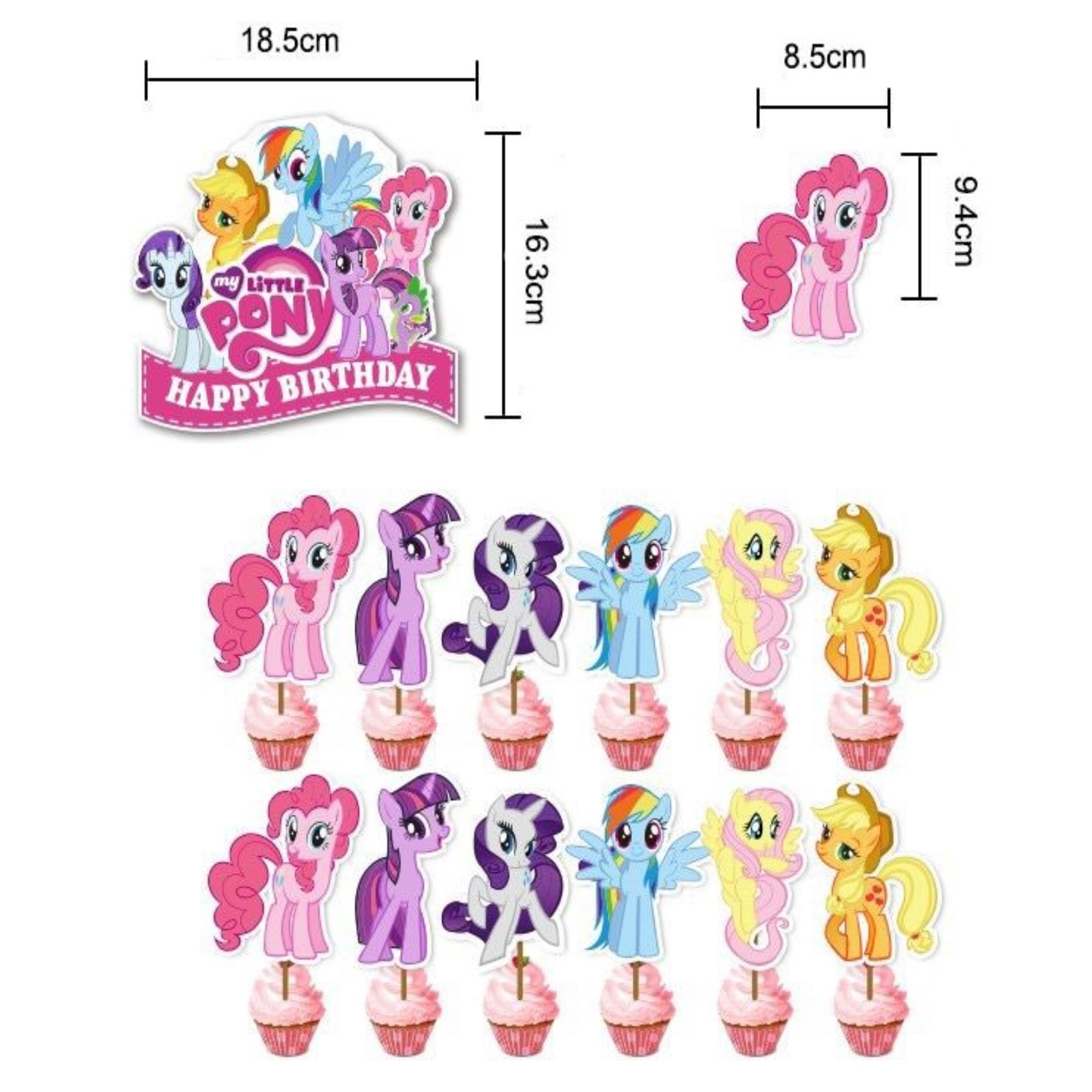 Globos De Cumpleaños Decoración Kit Fiesta Mi pequeño Pony