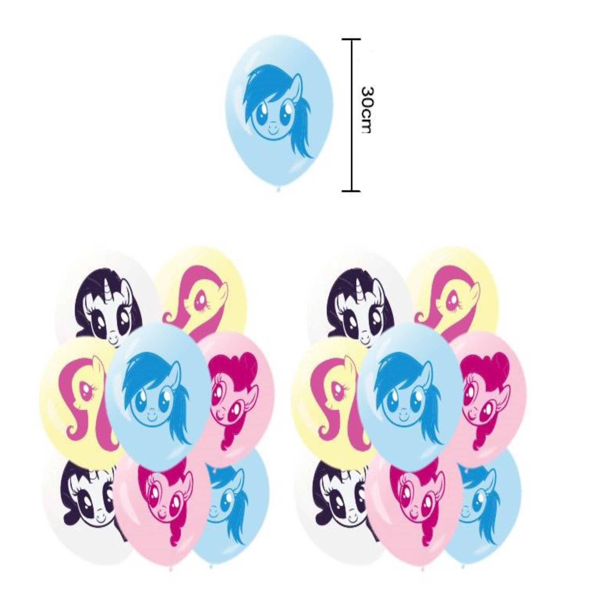 Globos De Cumpleaños Decoración Kit Fiesta Mi pequeño Pony