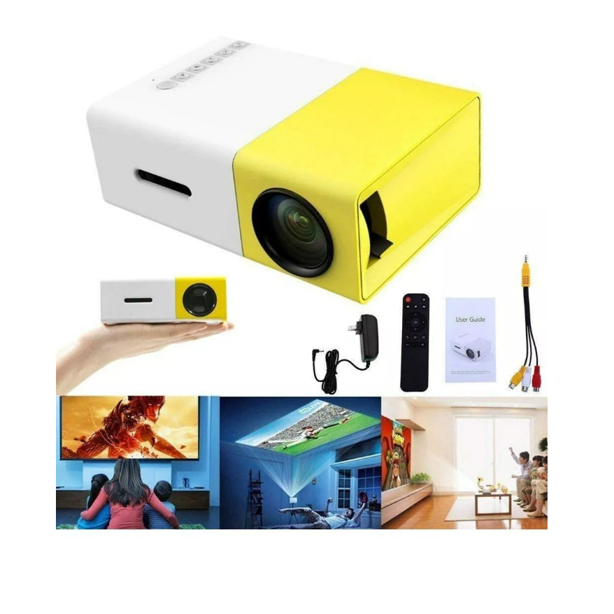 Mini Proyector Portátil Led Hd 1080p Para Cine En Casa