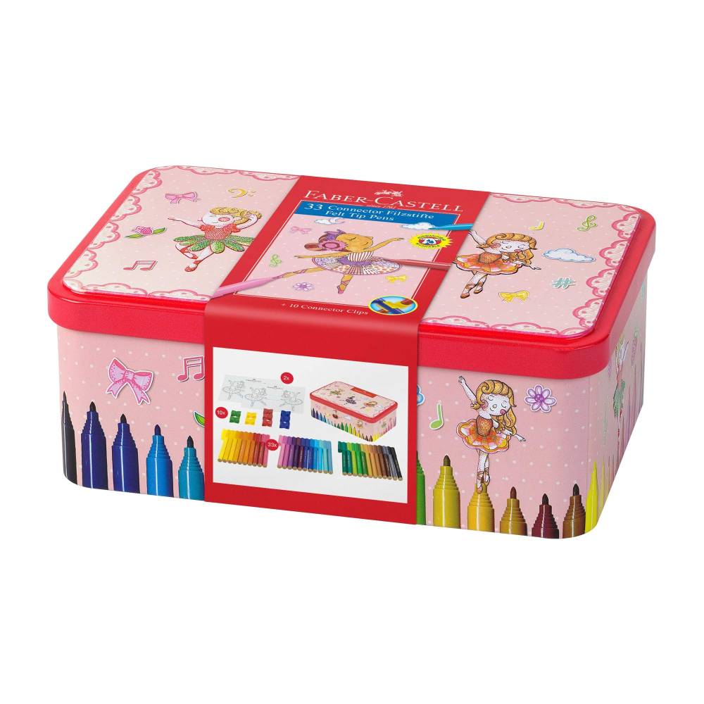 Plumones Faber Castell Connector Pen Ballerina con 25 piezas