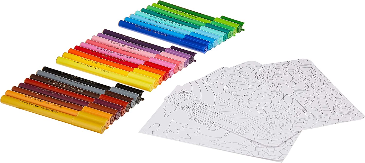 Plumones Faber Castell Connector Pen Ballerina con 25 piezas