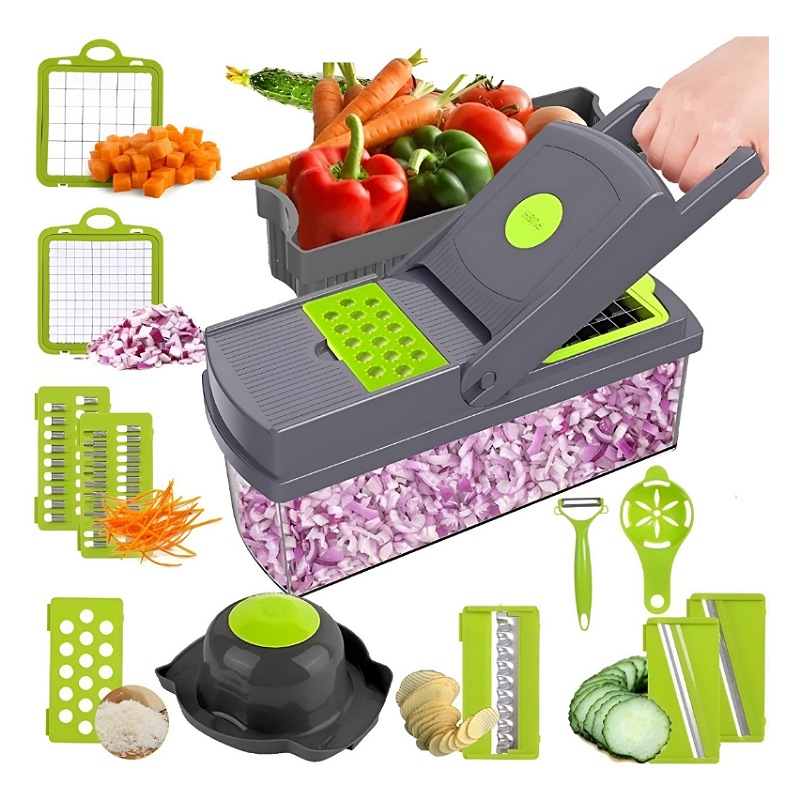 Cortador Rebanador Picador Manual De Verduras Fruta Rallador