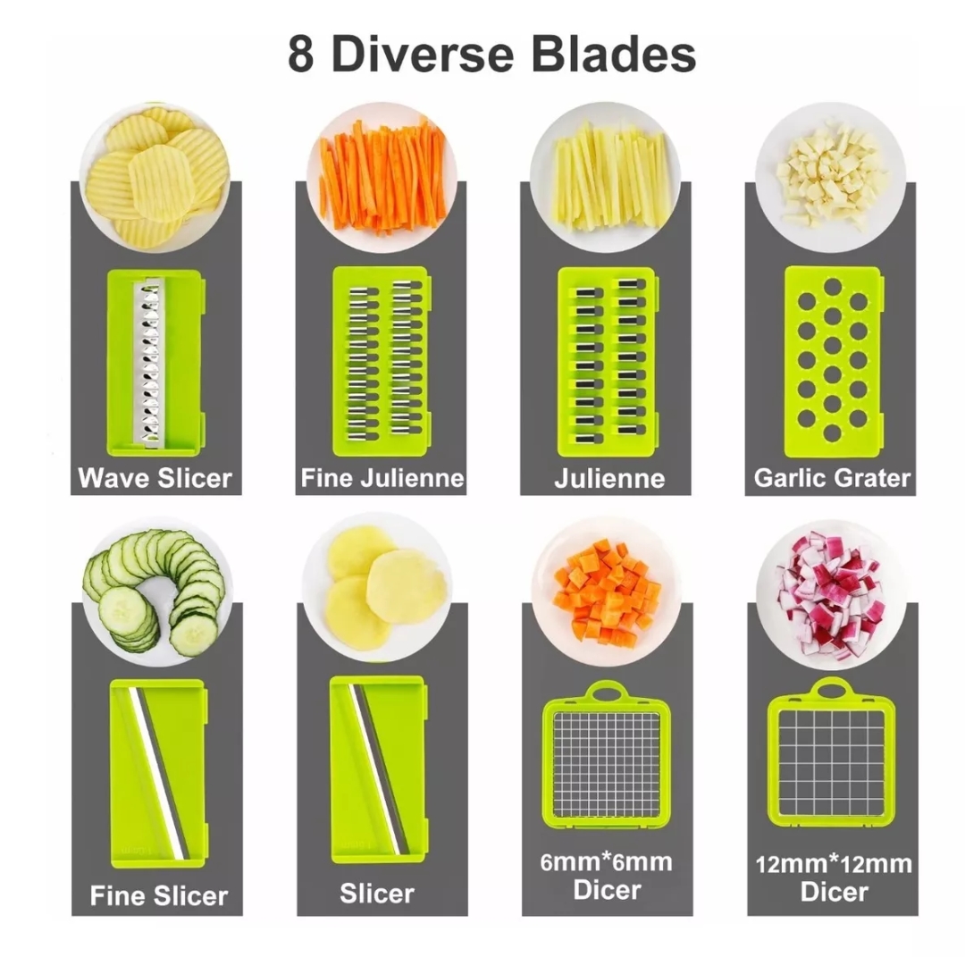 Cortador Rebanador Picador Manual De Verduras Fruta Rallador