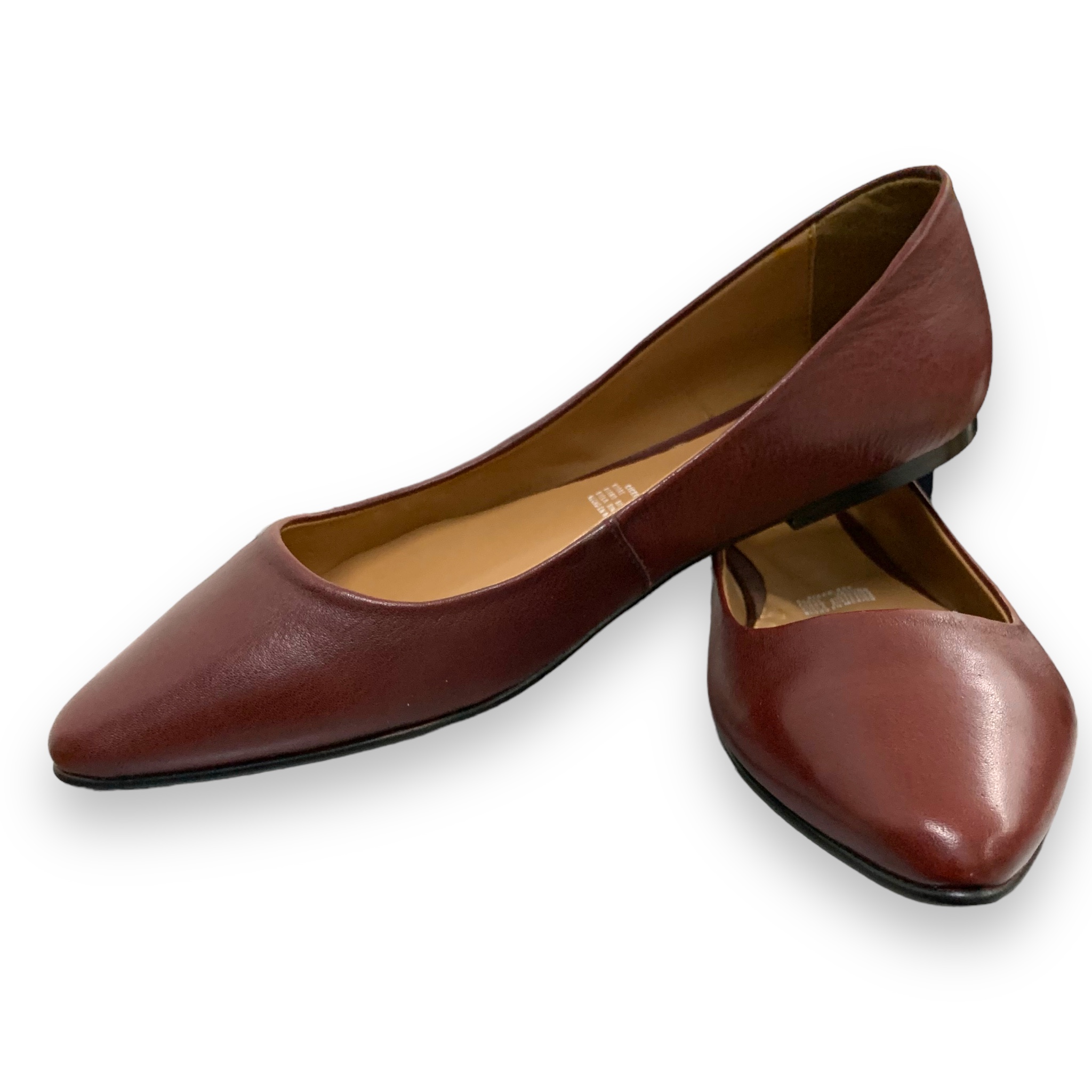 Flats vino en punta liso Gillio