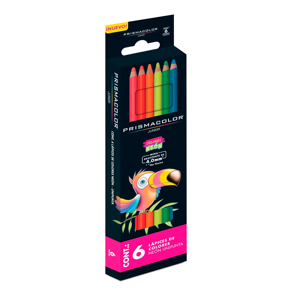 Lápices de colores Prismacolor Junior, Colores brillantes, Minas 4,0 mm, Pack de 54 colores