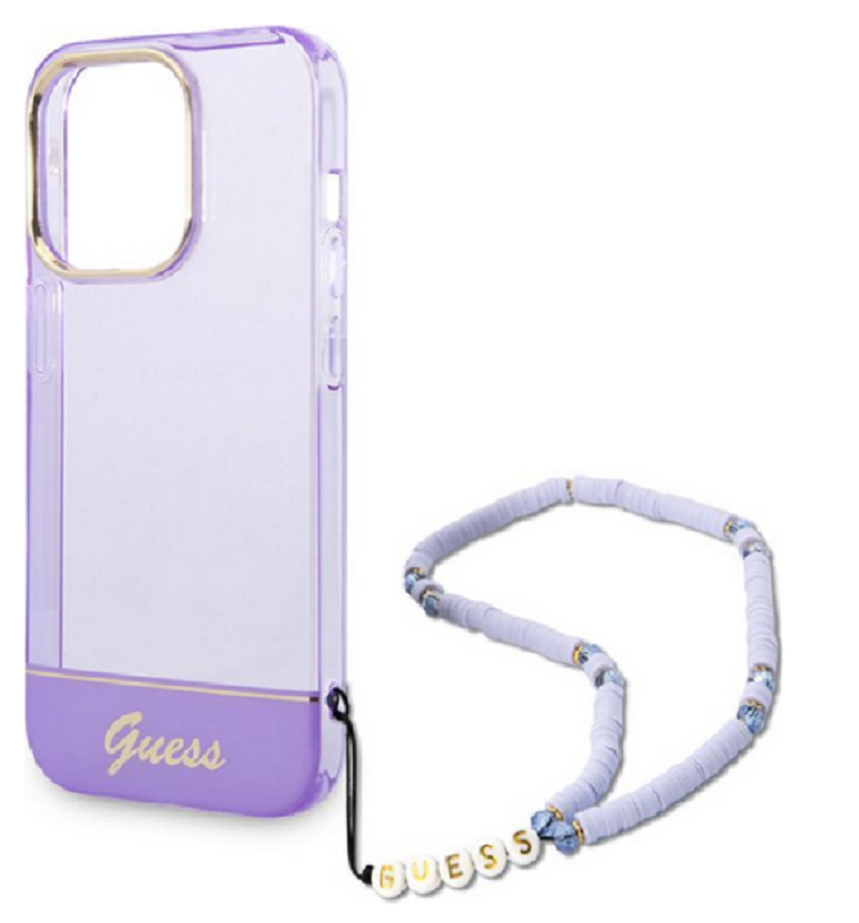 Funda Guess Translucent Strap Morado IPhone 14 Pro Max