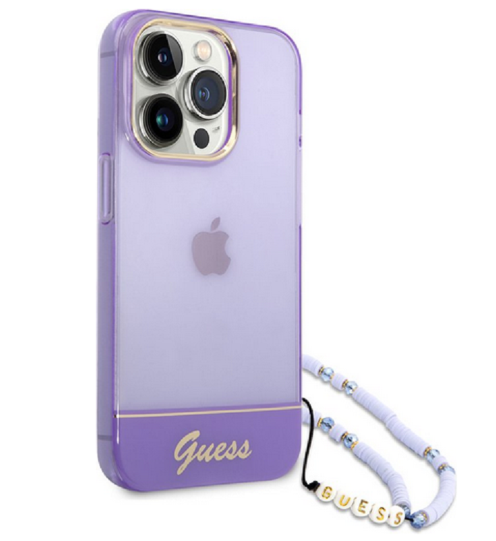 Funda Guess Translucent Strap Morado IPhone 14 Pro Max