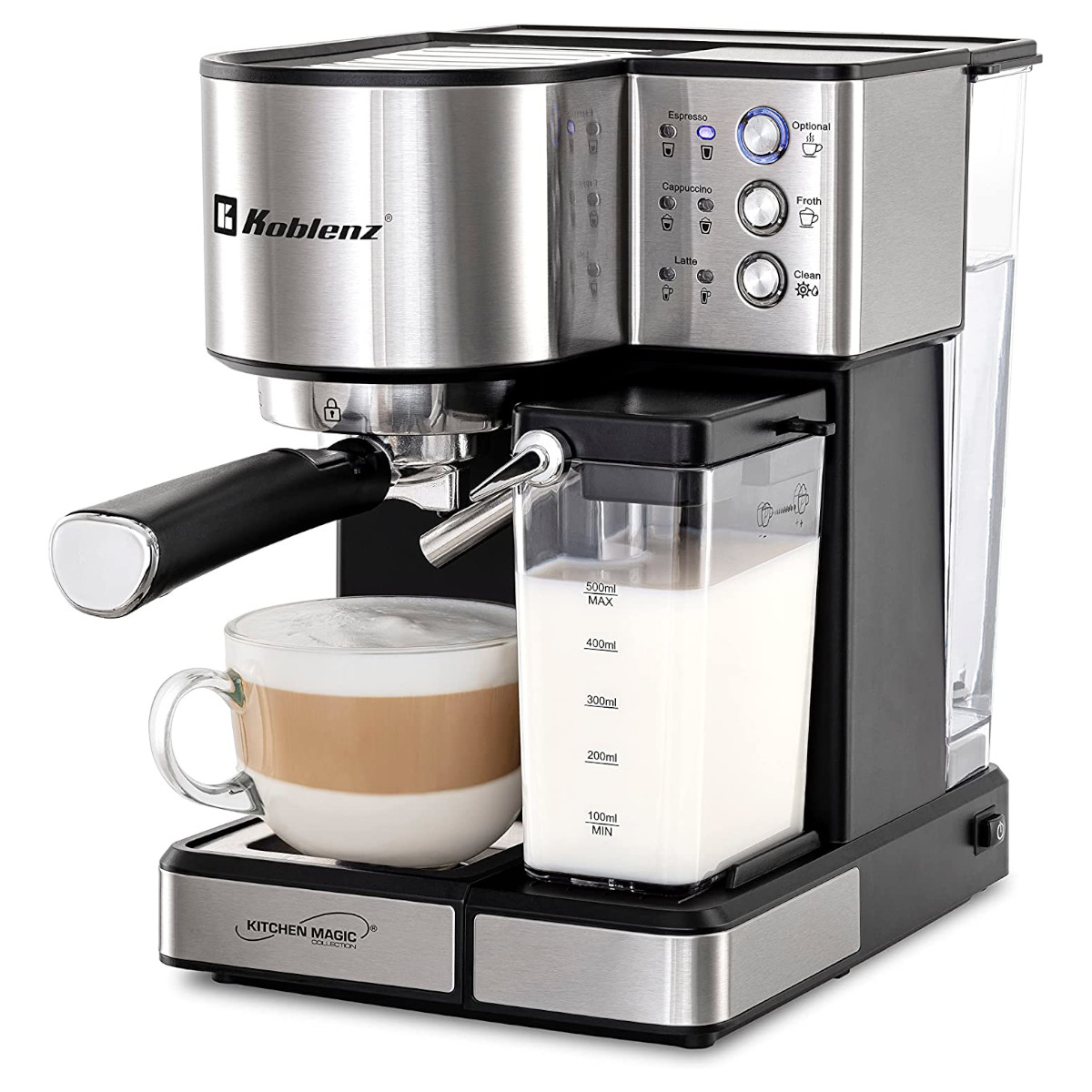 Cafetera Espresso y Latte Koblenz CKM-1350 15 bar 1.8Lt