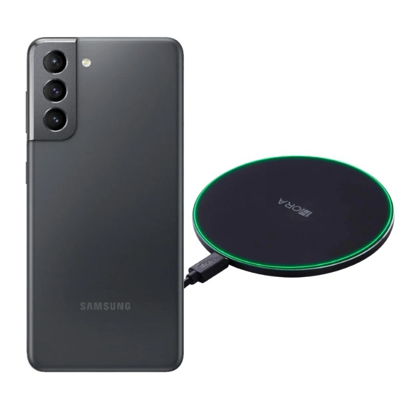 Galaxy S21 256GB Gris Reacondicionado Grado A + Cargador Genérico