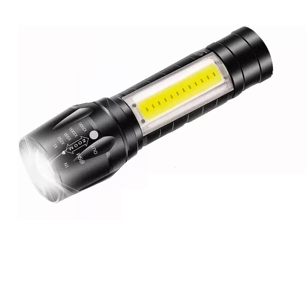 Lampara Tactica mini Recargable con USB led lateral