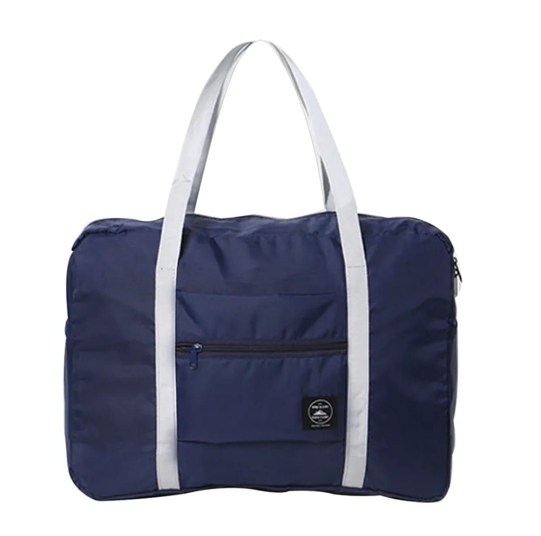 Maleta De Viaje Plegable Azul Marino Bolsa de Mano para Avion o para Gym