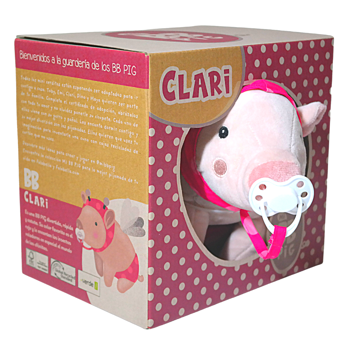 Peluche Cerdito Mascota Bebe Pig Clari