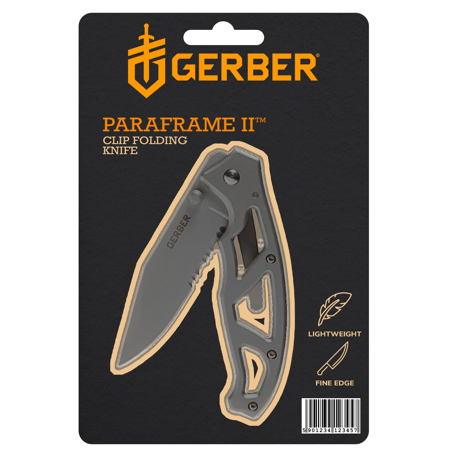 Navaja Combinada PARAFRAME II Plata Gerber