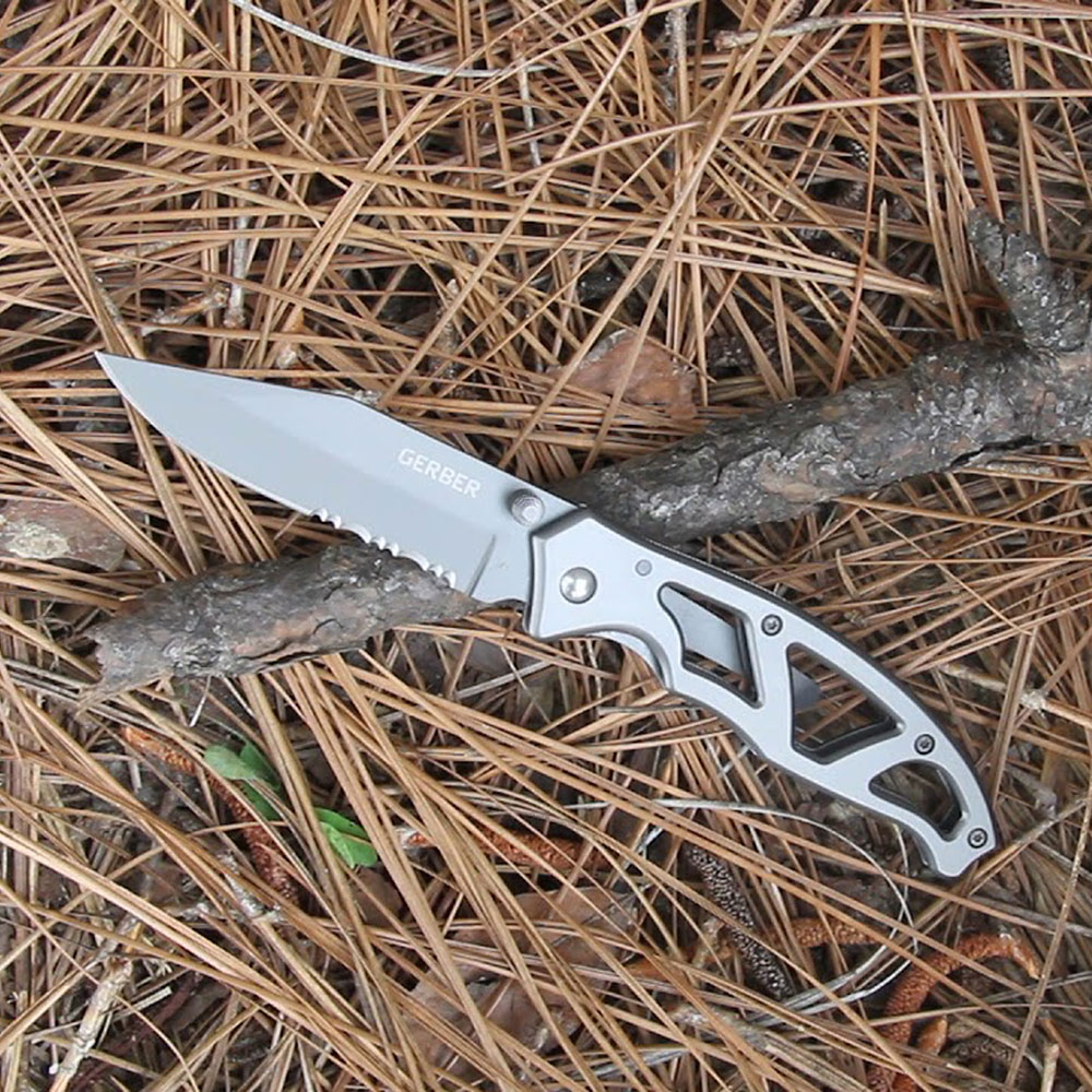 Navaja Combinada PARAFRAME II Plata Gerber
