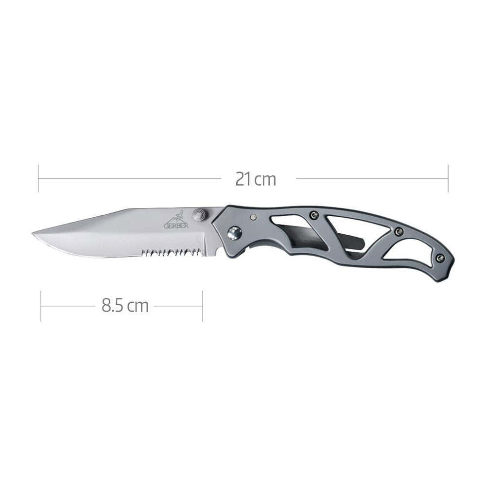 Navaja Combinada PARAFRAME II Plata Gerber