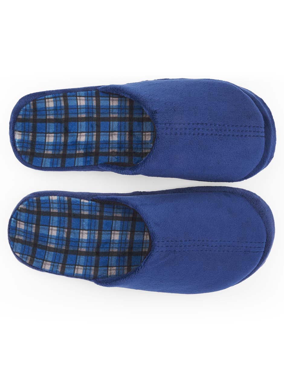 Perezozaz - Pantuflas de Caballero / Hombre - Diseño Azul