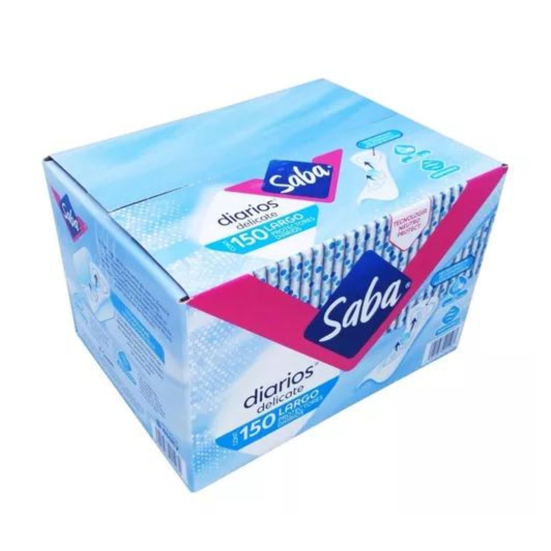 Protectores Saba Diarios Largos 150 Piezas