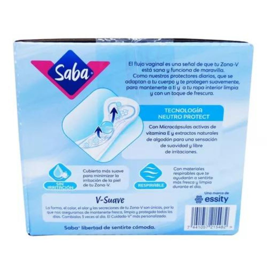 Protectores Saba Diarios Largos 150 Piezas