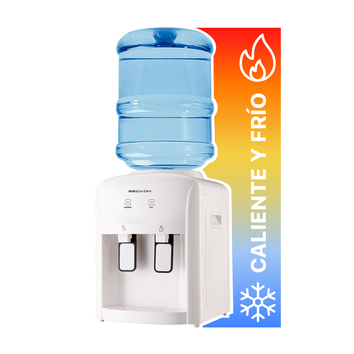 Dispensador de agua despachador eléctrico 2 funciones frío caliente de garrafón Beckon