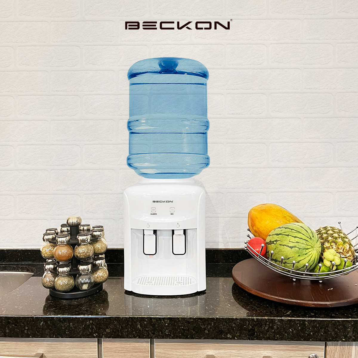 Dispensador de agua despachador eléctrico 2 funciones frío caliente de garrafón Beckon