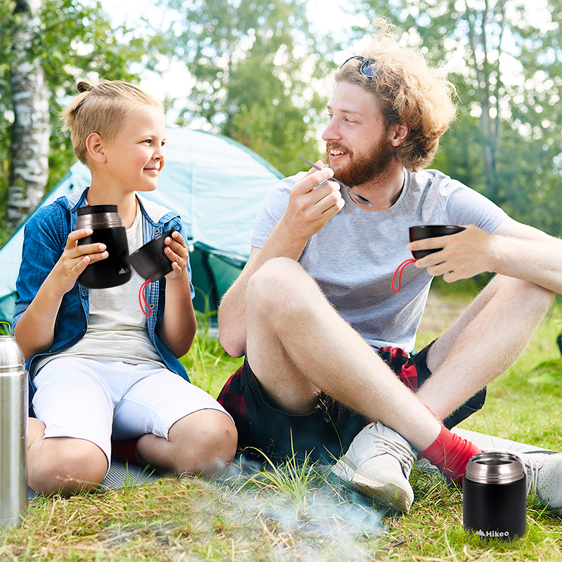 Termo de Acero Inoxidable para Comida y Sopa 628 ml Hikeo