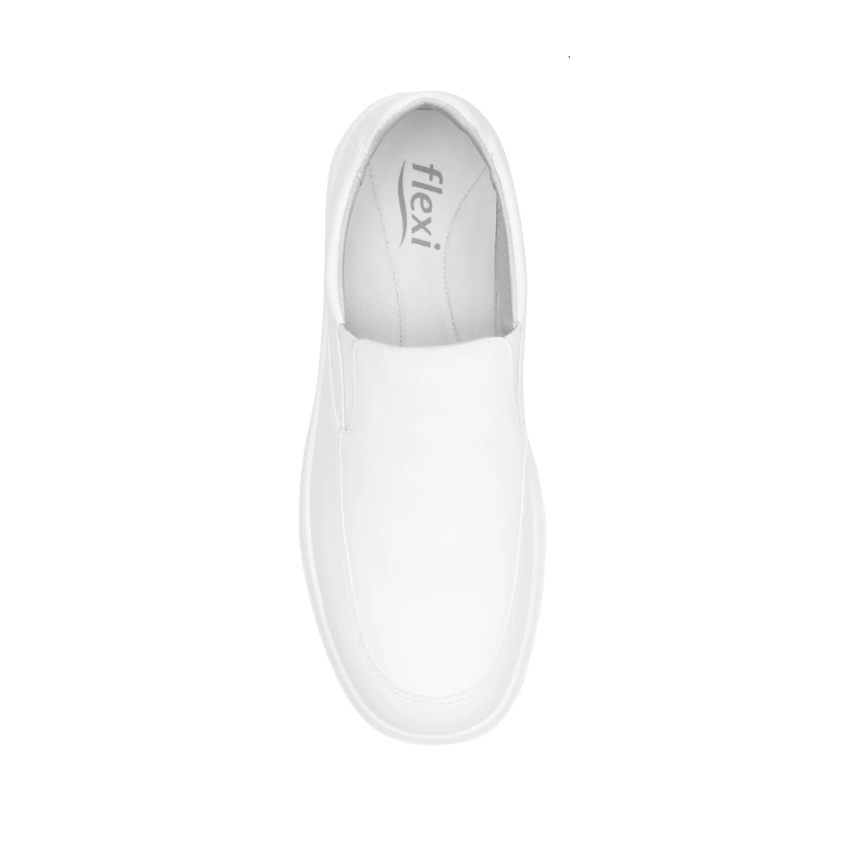 Zapato Hombre Flexi 63209 Clínico Confort Medico Piel Blanco
