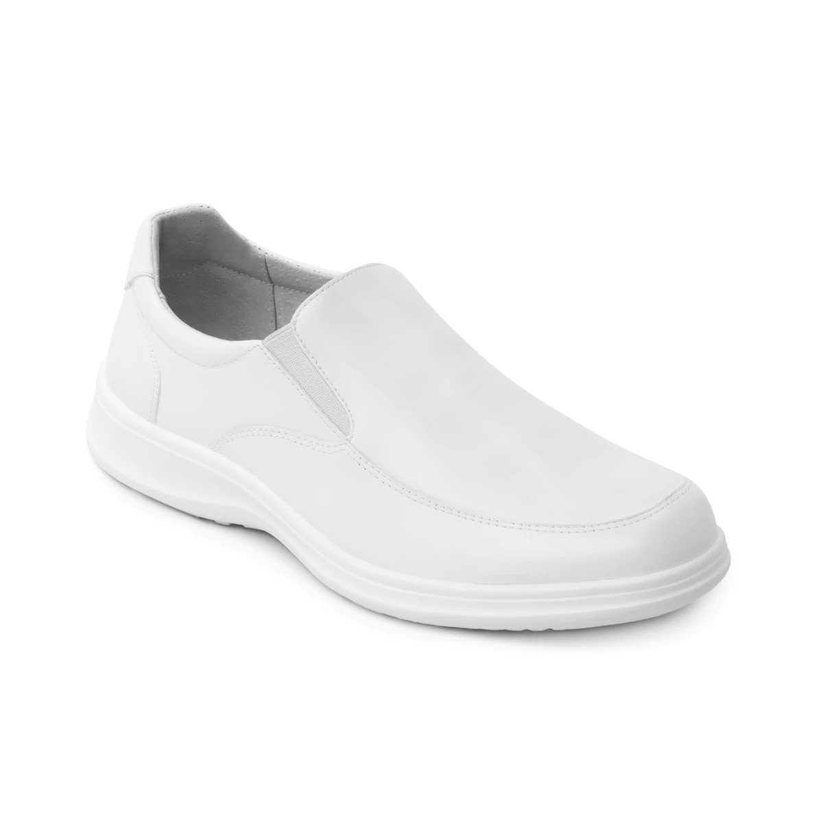 Zapato Hombre Flexi 63209 Clínico Confort Medico Piel Blanco