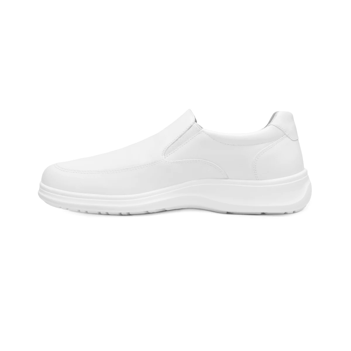 Zapato Hombre Flexi 63209 Clínico Confort Medico Piel Blanco